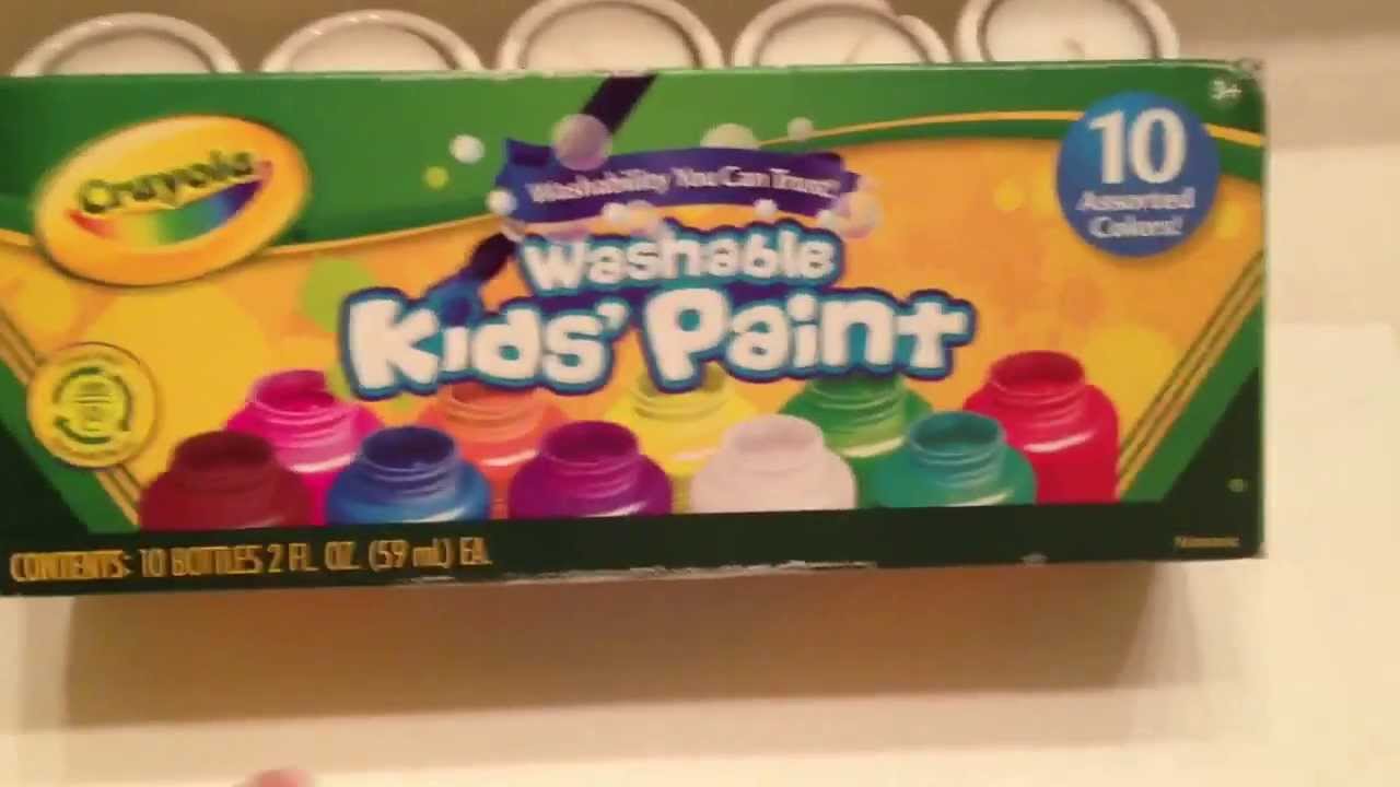 1280x720 Quick Pick Review Crayola Washable Kids' Paint - Crayola Painting