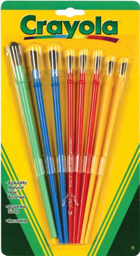 274x500 Crayola Paint Brushes 8 Per Package, Assorted Colors - Crayola Painting