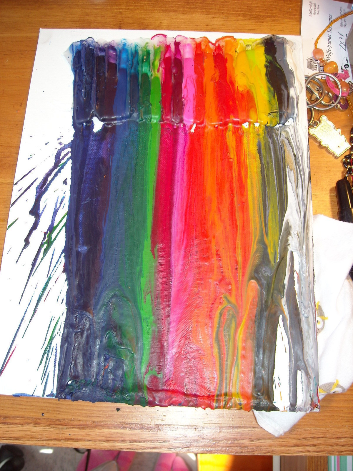 1200x1600 Crayola Art (Version) A Piece Of Melted Crayon Art Melting - Crayola Painting