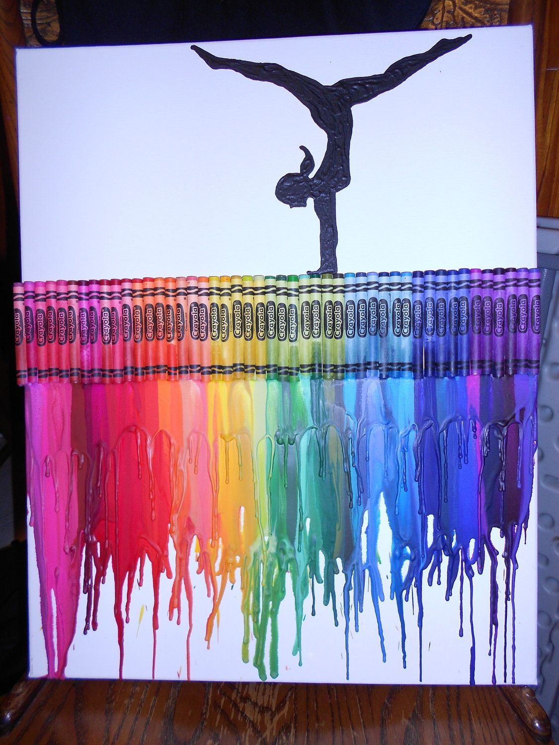 1125x1500 Gymnastics Melted Crayon Painting Crayon Painting - Crayon Painting