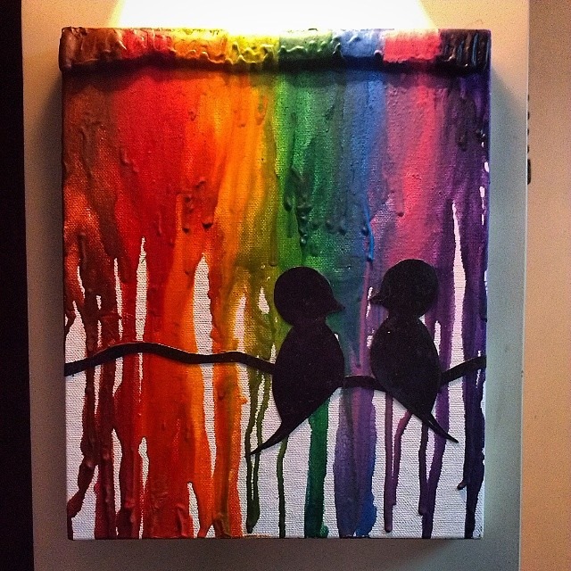 640x640 Crayon Painting Diy Chimerical Creativity - Crayon Painting