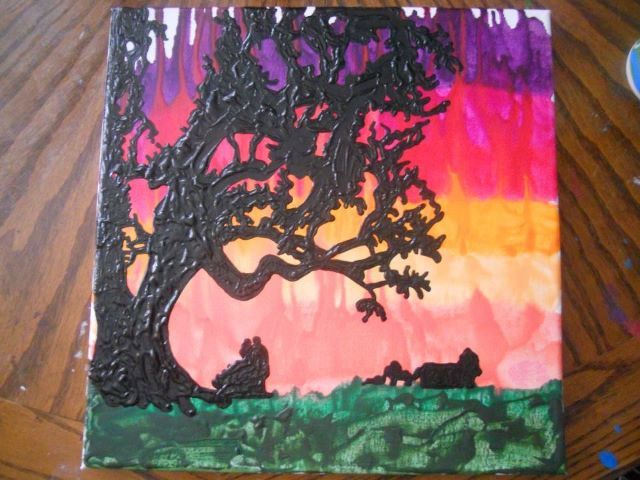 640x480 Gone With The Wind Melted Crayon Painting. Things I Love! Lt3 - Crayon Painting Images
