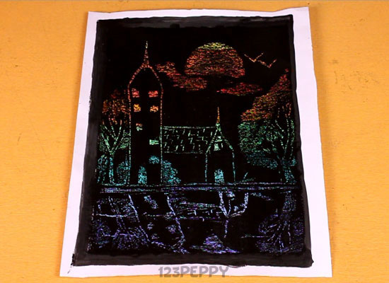 550x400 How To Make Crayon Painting Online - Crayon Painting Images