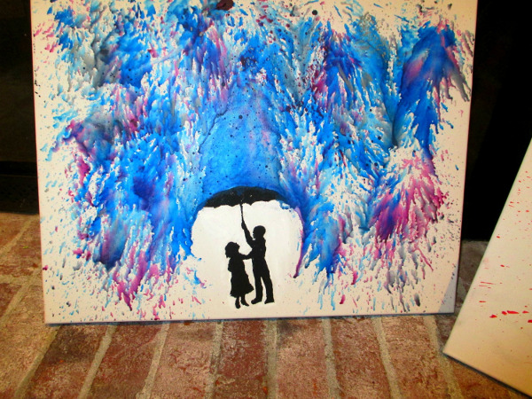 600x450 Crayon Canvas Art - Crayon Painting Images