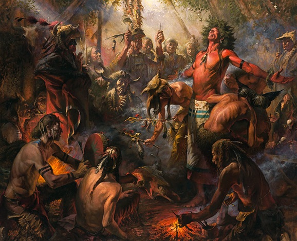 578x470 Crazy Horse - Crazy Horse Painting