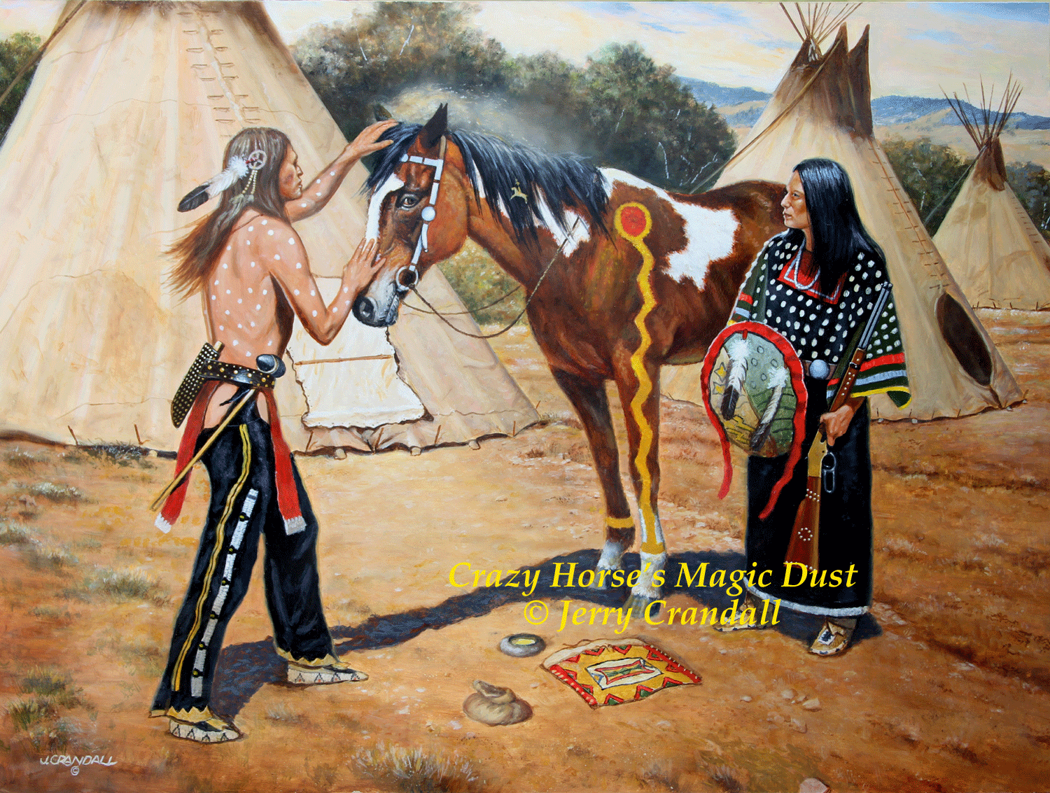 1500x1133 Crazy Horse Oil By Jerry Crandall - Crazy Horse Painting
