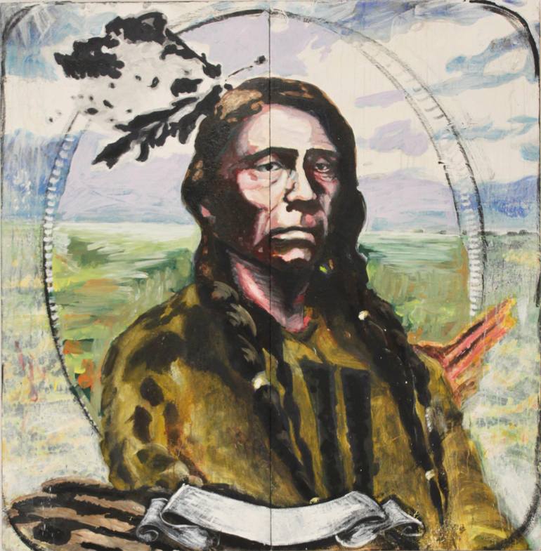 770x785 Saatchi Art Crazy Horse Painting By Dustin Spagnola - Crazy Horse Painting