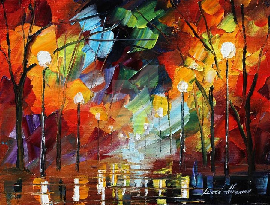 900x686 Crazy Mood By Leonid Afremov By Leonidafremov - Crazy Painting