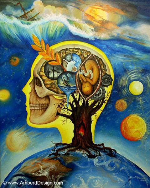 479x599 Labyrinth Maybe I Am Crazy Painting By Emin Sinanyan - Crazy Painting