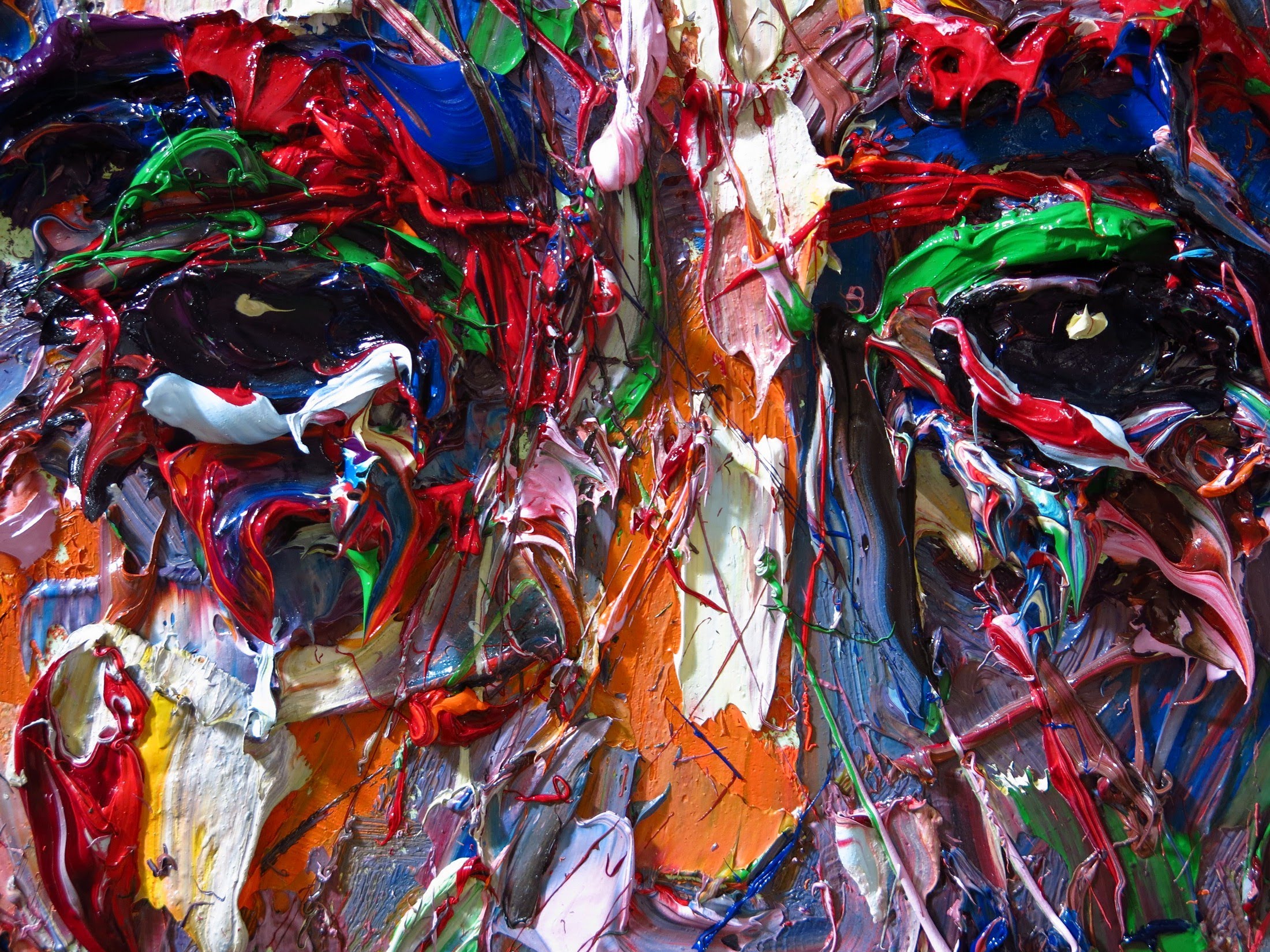 2200x1650 Original Oil Painting On Stretched Canvas For Sale X854 Impasto - Crazy Painting