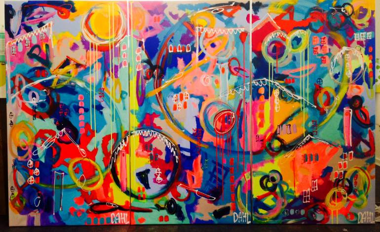 770x471 Saatchi Art Crazy Life Painting By Daisy Dahl - Crazy Painting