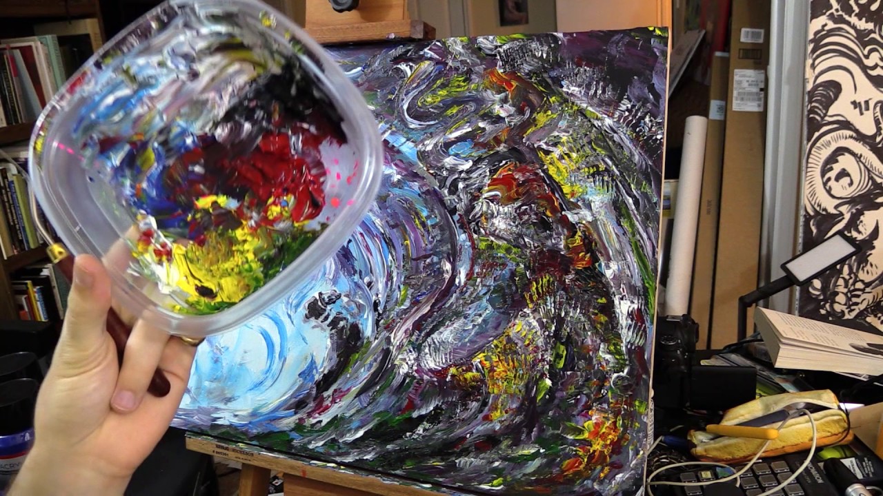 1280x720 Crazy Abstract Painting Techniques (Experimentations) - Crazy Painting