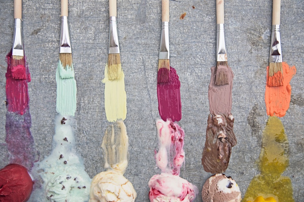 1000x667 Paint With Ice Cream Capture By Lucy - Cream Painting