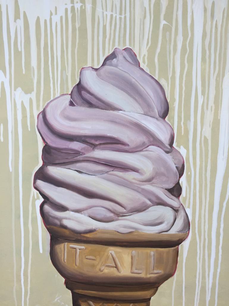 770x1027 Saatchi Art I Scream For Ice Cream Painting By Annie Donlin - Cream Painting