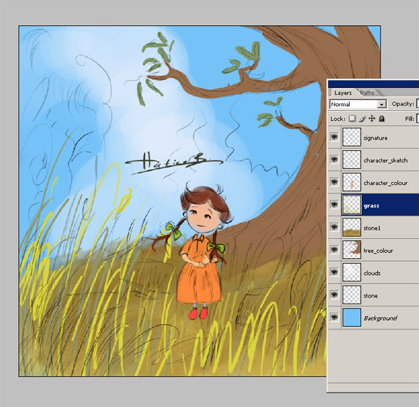 600x583 Advanced Digital Painting In Photoshop 3d2dizayn Tutorials - Create Painting Online