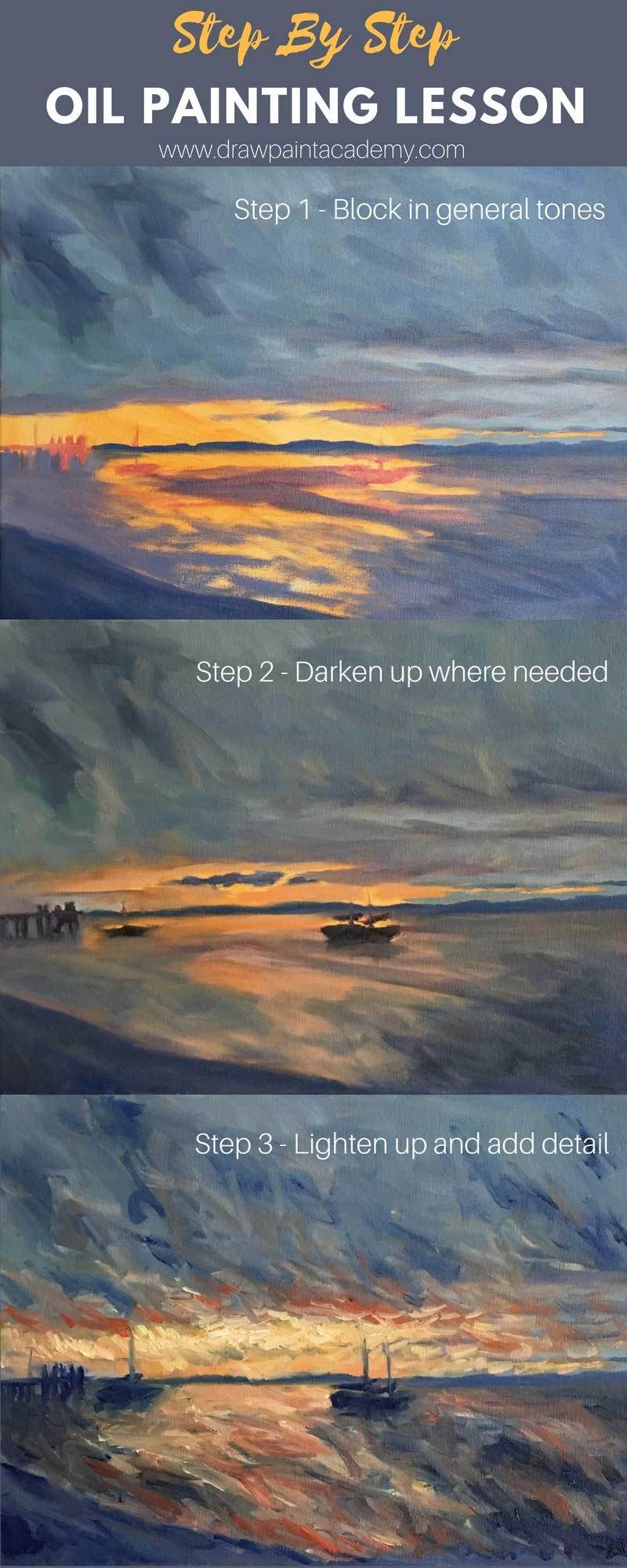 800x2000 Oil Painting Tutorial - Create Painting Online