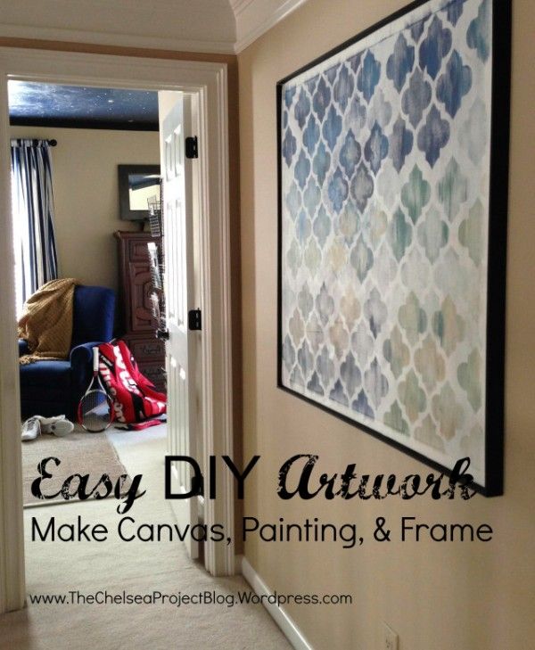 600x729 Build Your Own Canvas For Diy Painted Art (The Chelsea Project - Create Your Own Canvas Painting