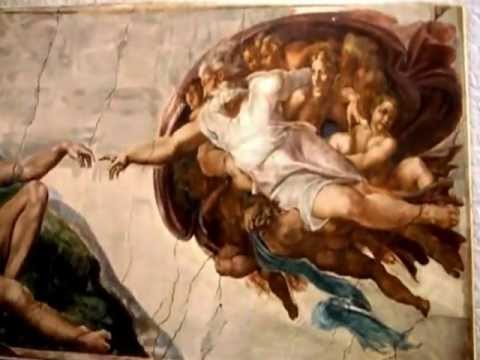 480x360 Michelangelo - Creation Of Adam Painting