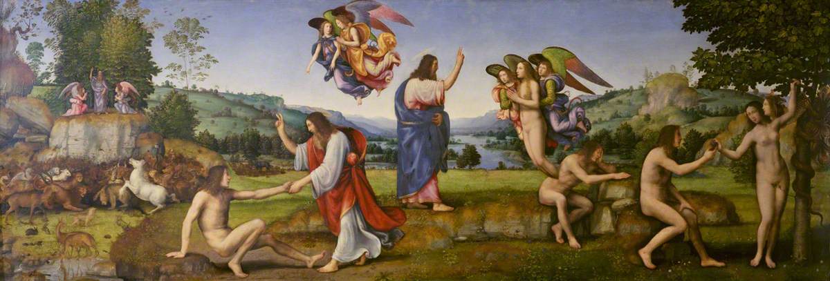 1200x407 Creation And Fall Of Man Art Uk - Creation Of Man Painting