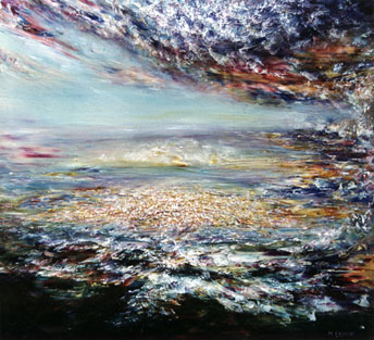 344x313 Divine Energy The Art Of Margarita Levine - Creation Of The World Painting