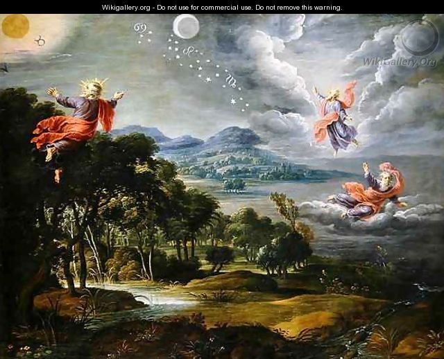 640x518 The Creation Of Heaven Earth And Water - Creation Of The World Painting