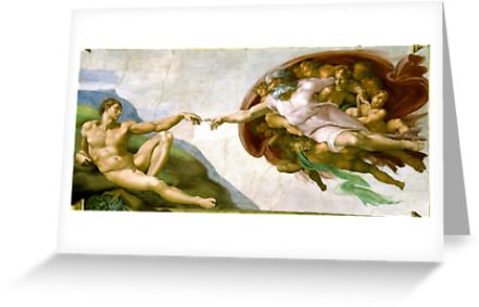 441x283 The Creation Of Adam Painting By Michelangelo Sistine Chapel - Creation Painting