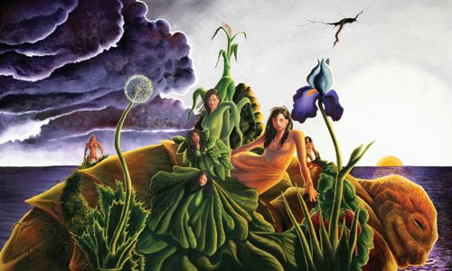 500x300 Information About The Native American Paintings - Creation Story Painting