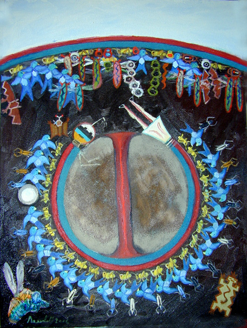 482x640 Paintings From The Emergence Series Dine (Navajo) Creation Story - Creation Story Painting