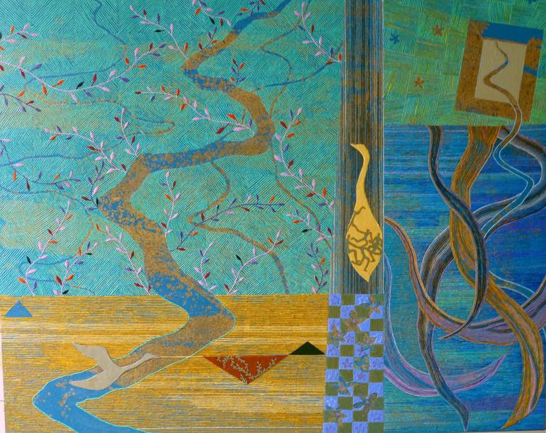 770x611 Saatchi Art 2017 The Story Of Creation (On The Road) Painting By - Creation Story Painting