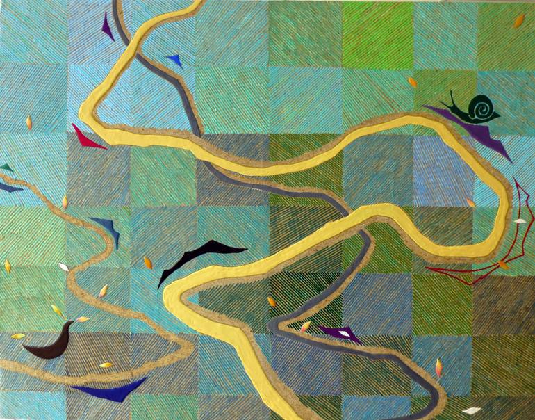 770x604 Saatchi Art The Story Of Creation (On The Road) Painting By - Creation Story Painting