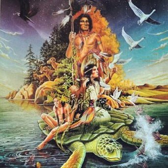 342x342 Creation Myths - Creation Story Painting