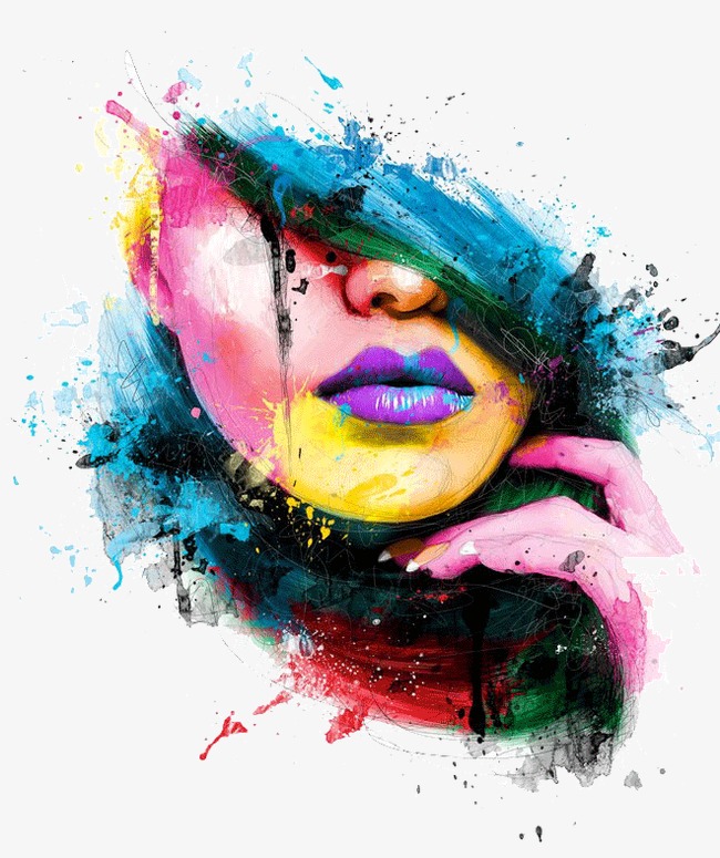 650x775 Creative Painting Art Design, Vivid Colors, Painting, Hand Painted - Creative Painting