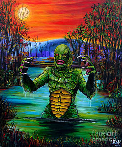 249x300 Creature From The Black Lagoon Paintings Fine Art America - Creature From The Black Lagoon Painting