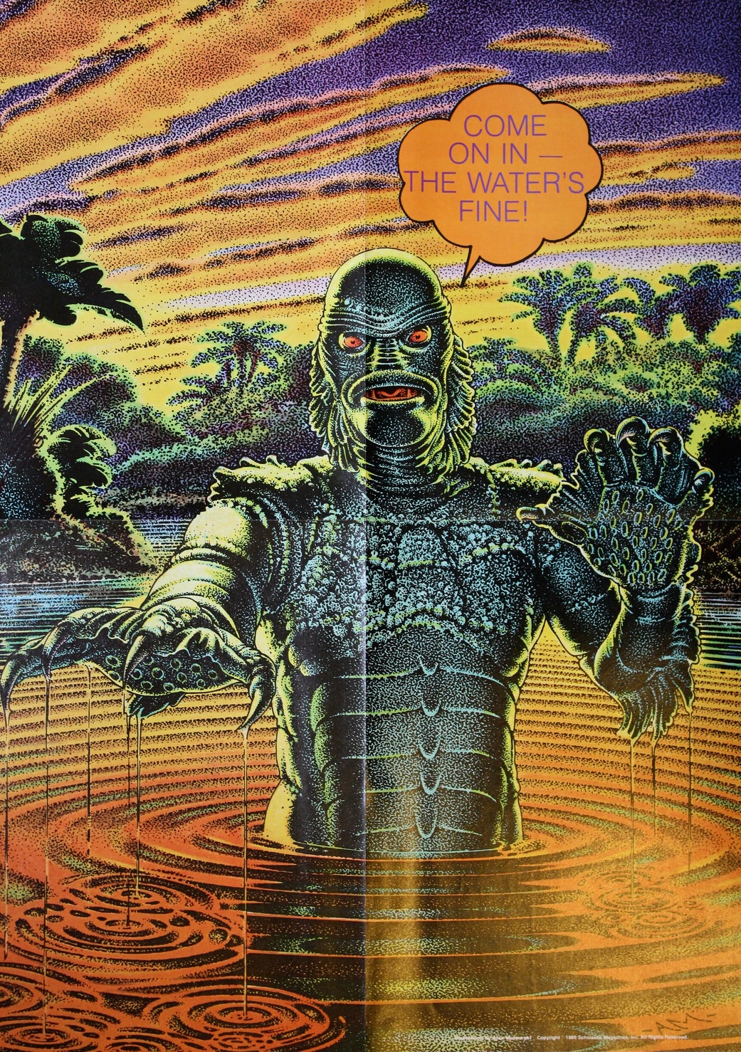 1041x1478 Creature From The Black Lagoon Poster From Weird Worlds - Creature From The Black Lagoon Painting