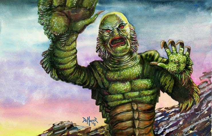 740x474 Creature From The Black Lagoon By Kimdemulder - Creature From The Black Lagoon Painting