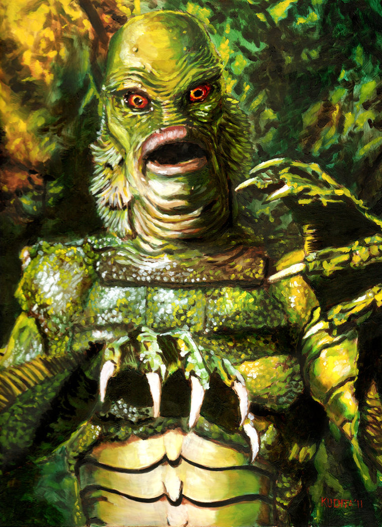 761x1049 Creature From The Black Lagoon By Bloodedemon - Creature From The Black Lagoon Painting