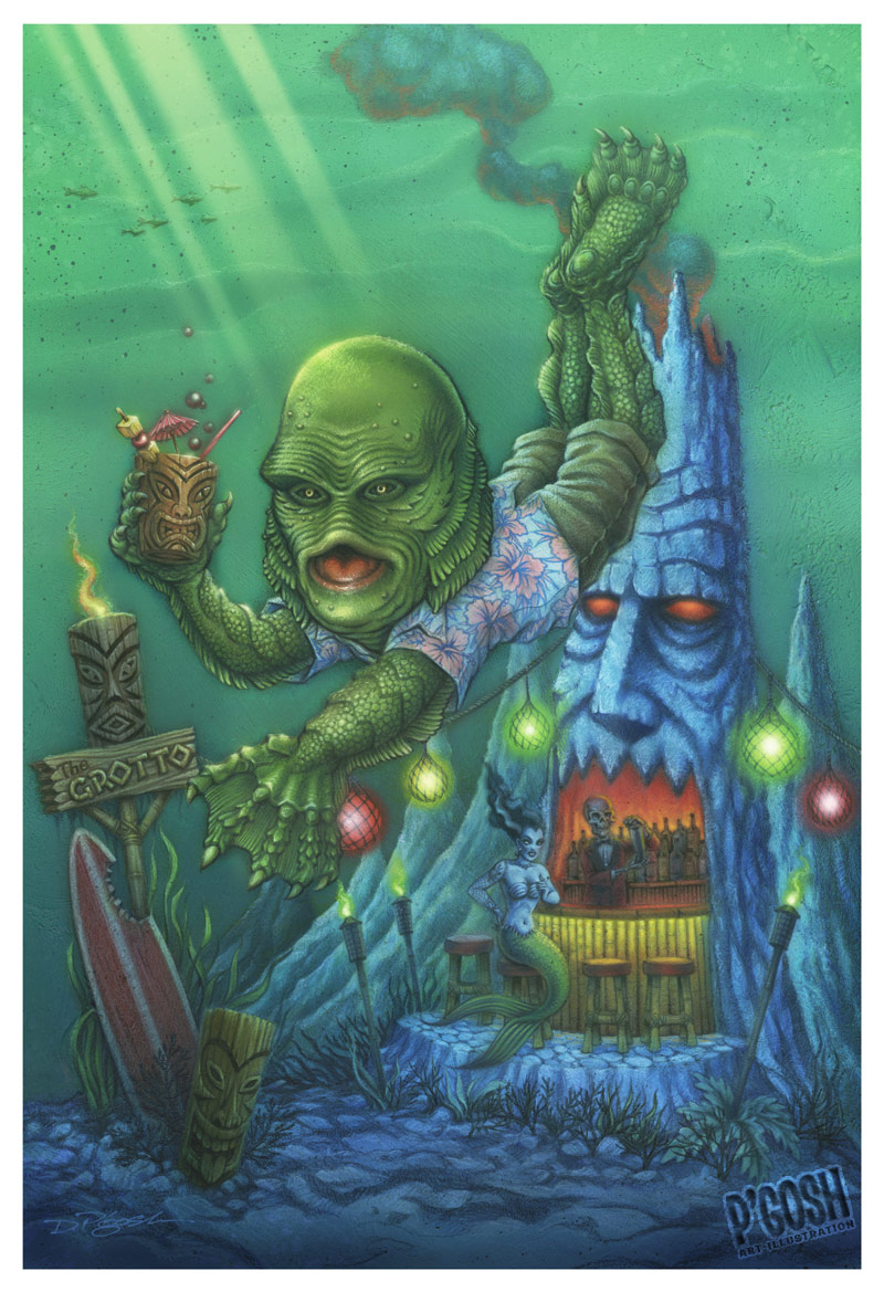 800x1169 Portfolio Detail P'Gosh - Creature From The Black Lagoon Painting
