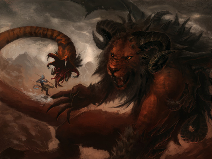 700x526 Draw And Paint Chimera - Creature Painting