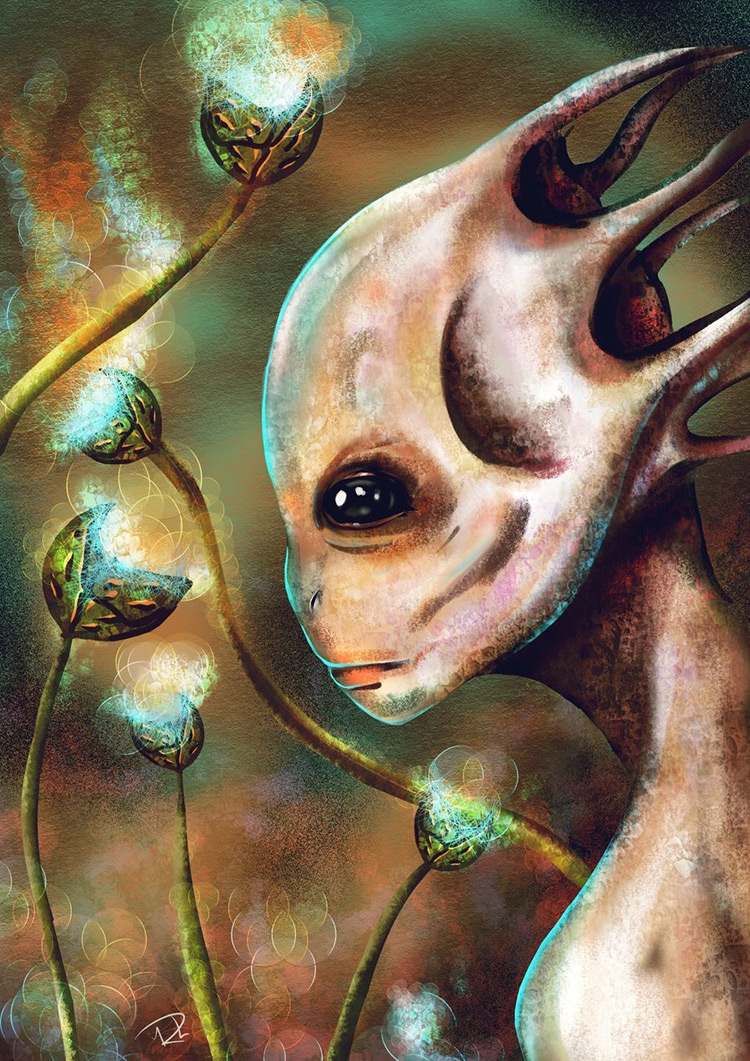 750x1061 Extraterrestrial Alien Creatures A Concept Art Design Gallery - Creature Painting