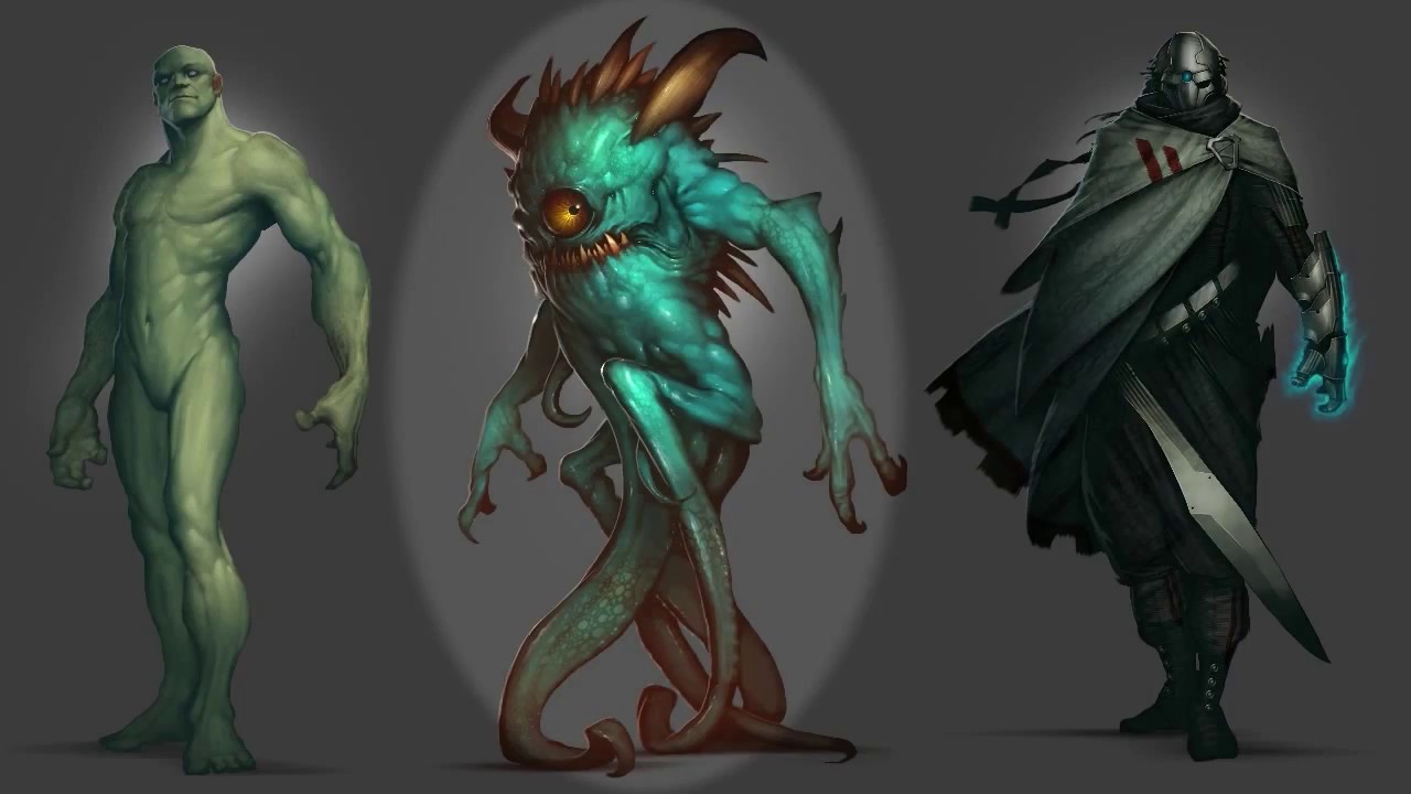 1280x720 Photoshop 01. Digital Art 12. Advanced Creature Painting - Creature Painting