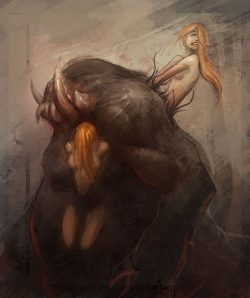 504x600 Soul Reaper Creature Concept Art Tutorial - Creature Painting