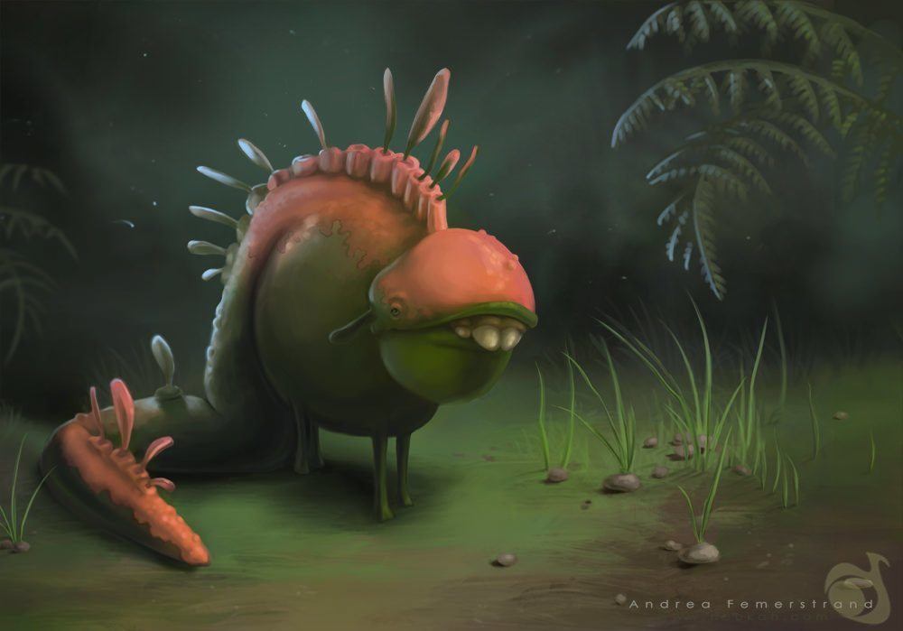 1000x699 Weird Little Creature Funny Photoshop Painting Character Design - Creature Painting