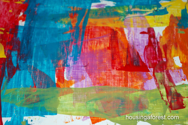 614x410 Credit Card Art Housing A Forest - Credit Card Painting