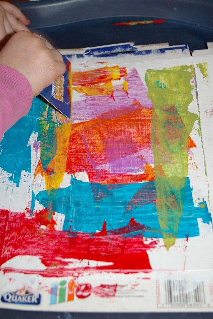 683x1024 Credit Card Painting Fun Diffrent Way For Kids To Explore - Credit Card Painting