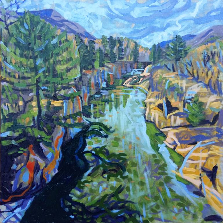 770x770 Saatchi Art Creek Painting By Andrej Draskovic - Creek Painting