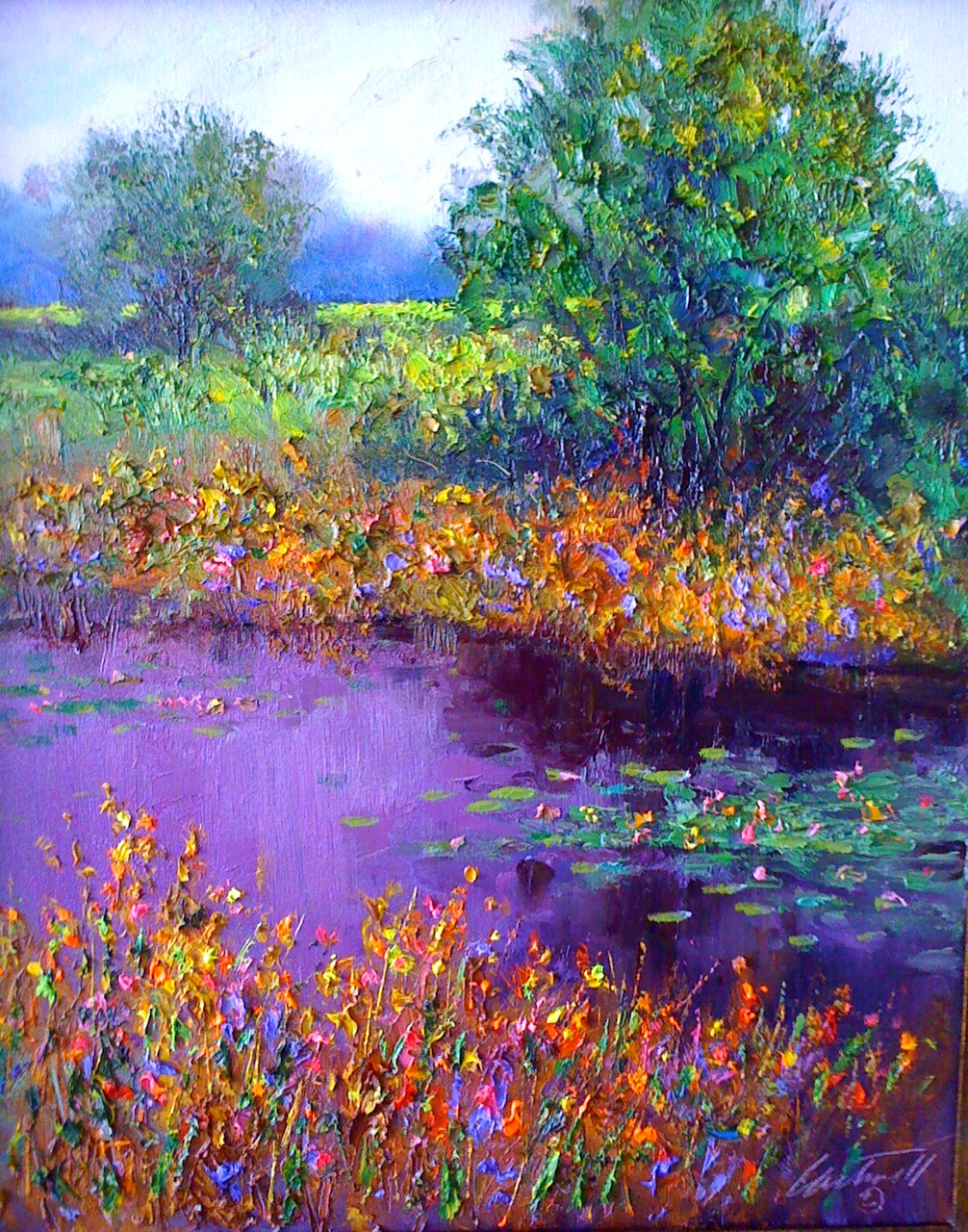 1006x1280 Broken Collar Creek Painting - Creek Painting