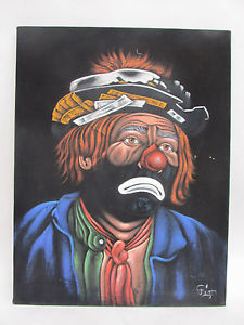 225x300 Sad Creepy Clown Painting - Creepy Clown Painting