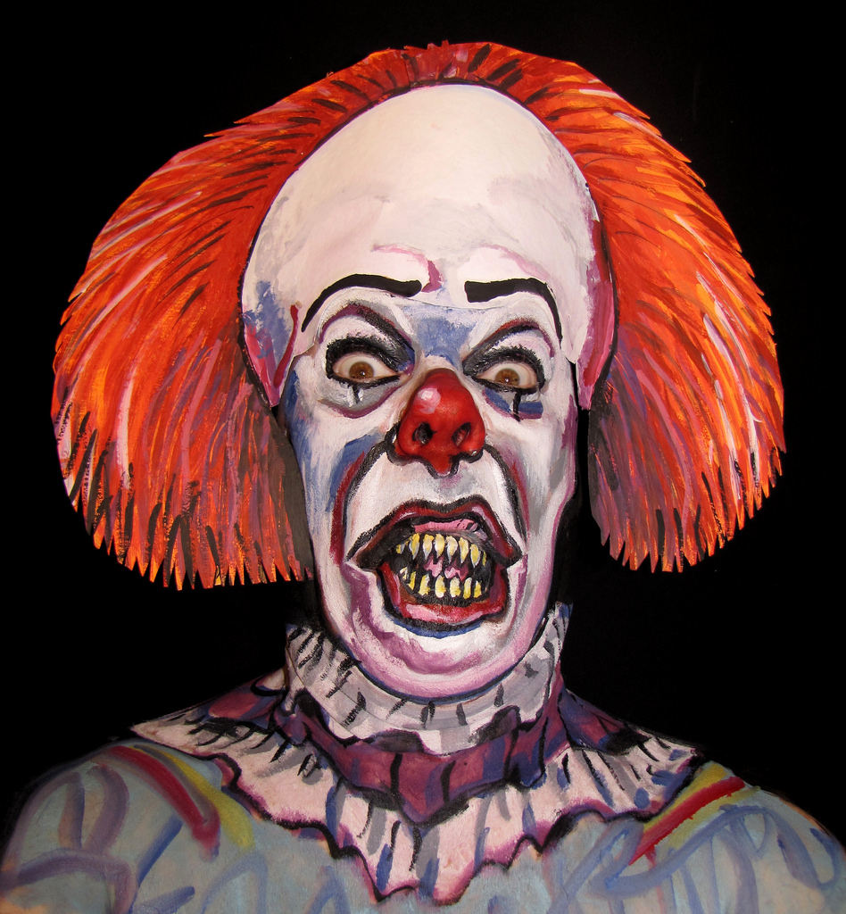 - Creepy Clown Painting.