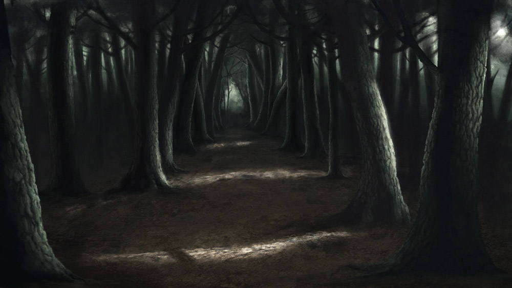 1000x563 Creepy Forest Colour The Optimistic Painting Blog - Creepy Forest Painting