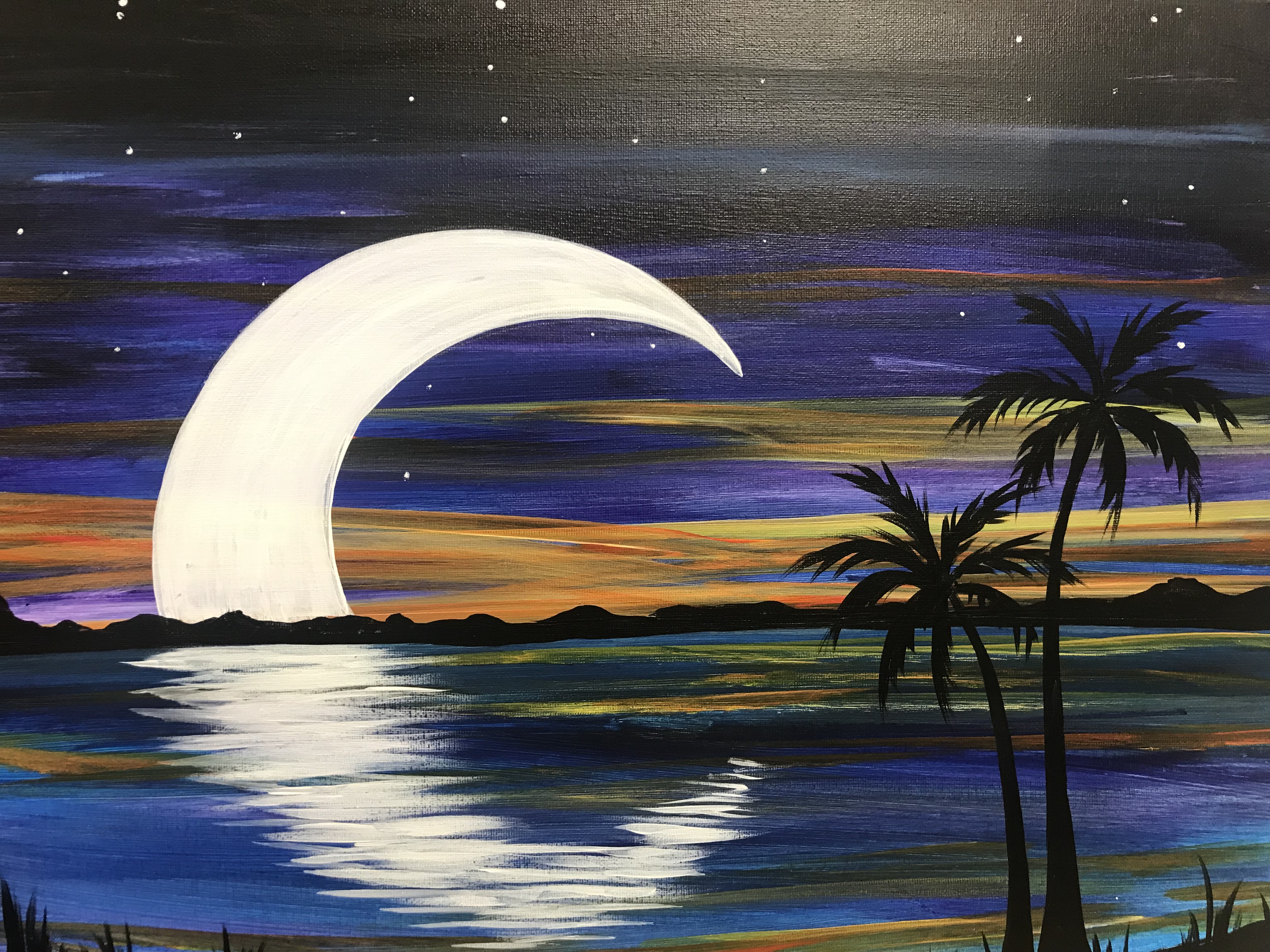 4032x3024 Crescent Moon Paint And Unwined - Crescent Painting